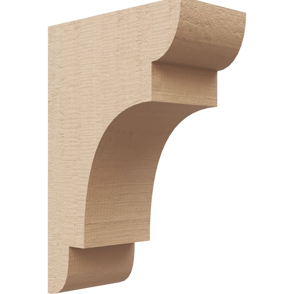 Ekena Millwork 3"W x 6"D x 9"H Classic New Brighton Rough Cedar Woodgrain TimberThane Corbel, Primed Tan CORUR03X06X09NEBRCPR - main